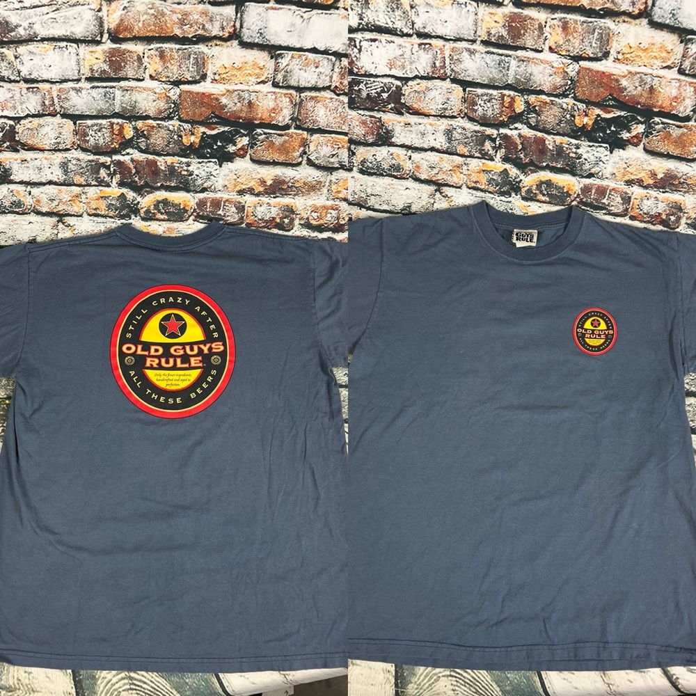 Old Guys Rule‎ Large Blue Still Crazy After All These Beers Streetwear